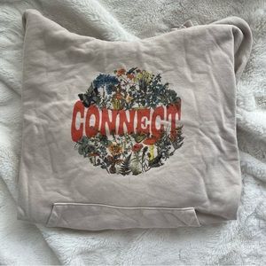 LONELY GHOST CONNECT HOODIE SIZE 2X BUTTERFLY ON BACK